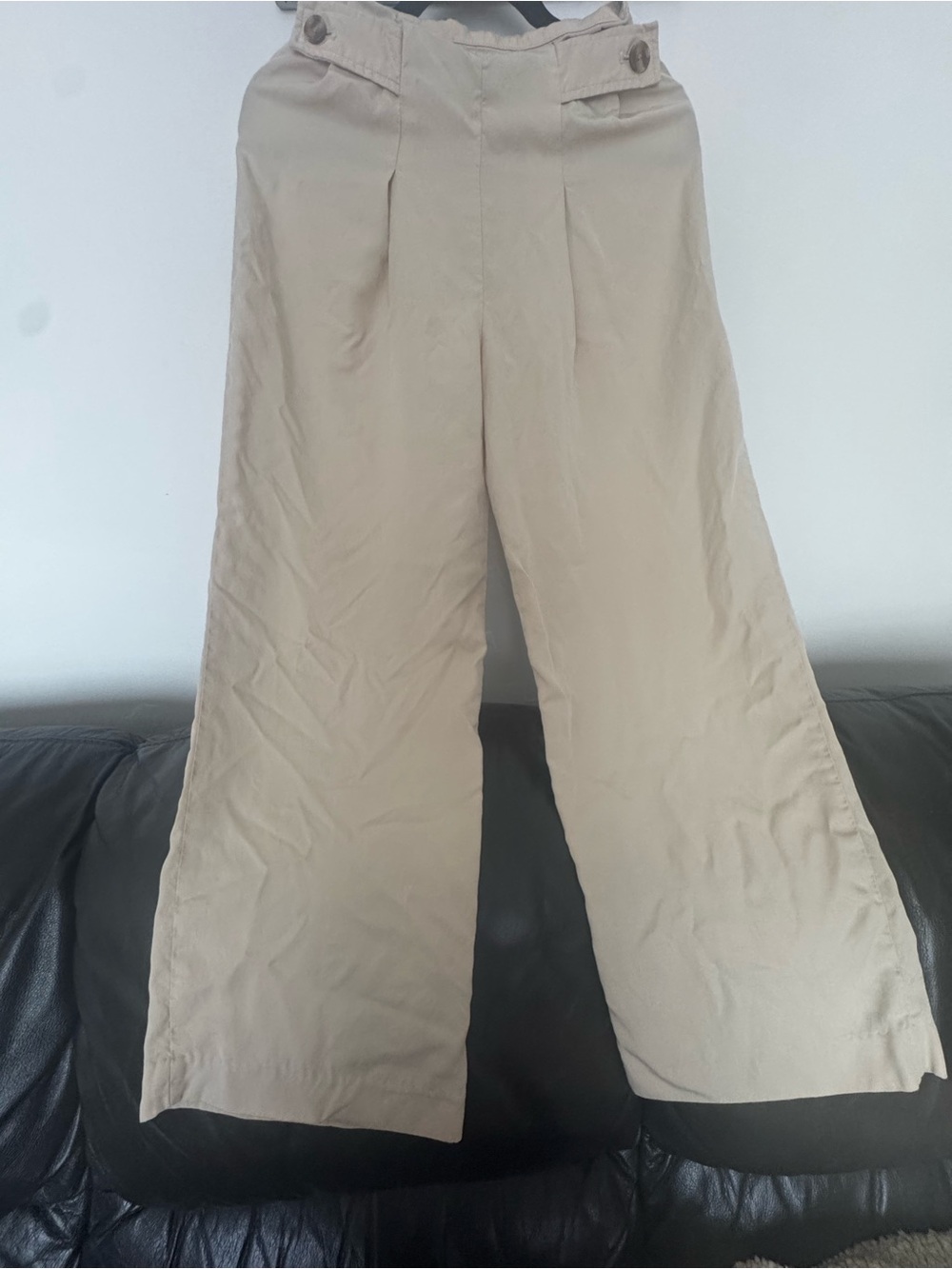 Banana Republic Wide-Leg Khaki Chinos